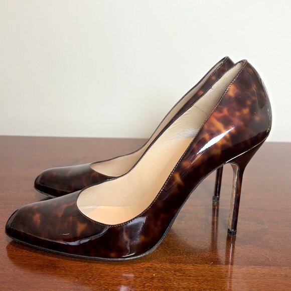 Manolo Blahnik Tortoiseshell Pumps - Picture 2 of 6